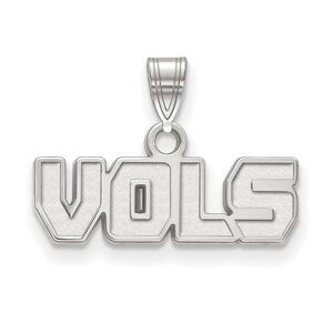 Sterling Silver U. of Tennessee Small 'Vols' Pendant